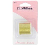 Bobine de fil métallique - doré - main et machine à coudre - 100 mètres - Doré G