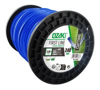 OZAKI - Bobine Fil Nylon Carré - Longueur 240m - Ø 3,00mm - Matières Vierges - Haute Durabilité - Excellente Tenue À L'Œillet