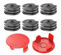 Bobine de fil pour coupe-bordure, F016800351, avec couvercle de bobine, 1600A00X61, convient pour Bosch ART 24 ART 24+ ART 27 ART 27+ ART 30 ART 30+ - Longueur 6 m - Diamètre : 1,6 mm