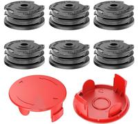 Bobine de fil pour coupe-bordure,F016800351,avec couvercle de bobine,1600A00X61,convient pour Bosch ART 24 ART 24+ ART 27 ART 27+ ART 30 ART 30+-Longueur 6 m-Diamètre : 1,6 mm