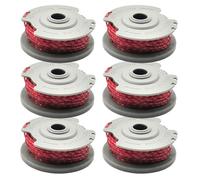 Bobine de fil pour débroussailleuse Gardena 5306-20, 9,2 m x 1,65 mm, bobine de rechange pour débroussailleuse Gardena Turbo Trimmer SmallCut 300, Gardena Turbo Trimmer Art 8844 et Art 8845 (6 pièces)