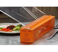 Bobine de film étirable alimentaire adapté pour la cuisson bain-marie (foie gras, etc) - 45cmx300m