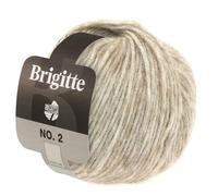 Bobine de laine d'alpaga Lana Grossa Brigitte - No. 2 - Douce - 50 g/140 m beige