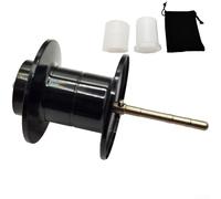 Bobine de lancer à distance compatible avec Daiwa TATULA 24 SV TW 100, 19, TATULA 100 et SALAMANDURA 150 avec technologie de sculpture en acier CNC (noir)