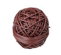 Bobine de lien de tuteurage en PVC, pour plantes et arbustes - Diam 3 mm x 50 m - Marron - Linxor