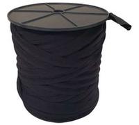 Bobine de lien en lycra avec mandrin - 150 m - Noir - Linxor Noir