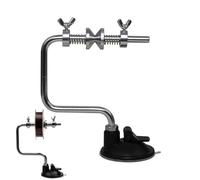 Bobine de ligne de bobine rotative - Station d'enroulement de ligne de 5,91 x 5,51 pouces | Conception de, mécanisme à ressort de tension réglable stable en aluminium, support rotatif