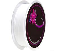 Bobine de ligne de pêche en mer monofilament en nylon solide pour rocher, surf, plage, moulage, haute visibilité, faible mémoire de forme, résistant à l'eau, 0,35 mm (blanc 2,5#)