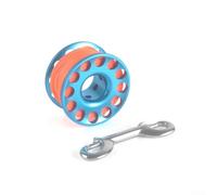 Bobine de ligne de plongée en alliage d'aluminium de 30 m avec cordon en nylon pour dispositif de libération de ligne flottante SMB, convient pour la manipulation de poteaux d'ancrage et la sécurité