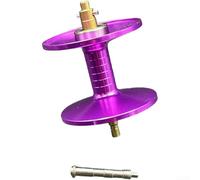 Bobine de moulinet de pêche en aluminium violet 10 g Design léger Tige courte compatible avec Abu Max B4 P4 B5 Series Part (F)