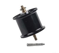 Bobine de moulinet en alliage d'aluminium, roulement en acier inoxydable, design antidérapant, pièce de rechange, pour ABU pour MAX B4 P4 B5 P5 et STX Series (rouge)