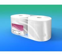 Bobine de papier sèche 800 déchirures, 2 voiles, gaufré, blanc 2 rouleaux