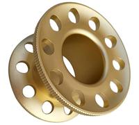 Bobine de plongée miniature compacte polyvalente, bobine professionnelle en alliage d ' aluminium à 10 trous pour les opérations sous-marines avancées, bobine de gestion de ligne de plongée Dive Spool