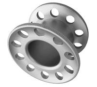 Bobine de plongée miniature compacte polyvalente, bobine professionnelle en alliage d ' aluminium à 10 trous pour les opérations sous-marines avancées, bobine de gestion de ligne de plongée Dive Spool