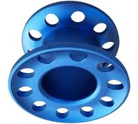 Bobine de plongée miniature compacte polyvalente, bobine professionnelle en alliage d ' aluminium à 10 trous pour les opérations sous-marines avancées, bobine de gestion de ligne de plongée Dive Spool