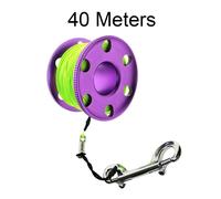 Bobine de plongée sous-marine de 30 à 60 mètres,bobine de doigt,grotte de frappe,ligne de marqueur Anti-maison,équipement de sécurité pour plongeur avec ligne coulante - Type Purple 40 Meters