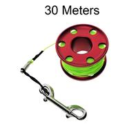 Bobine de plongée sous-marine de 30 à 60 mètres,bobine de doigt,grotte de frappe,ligne de marqueur Anti-maison,équipement de sécurité pour plongeur avec ligne coulante - Type Red 30 Meters