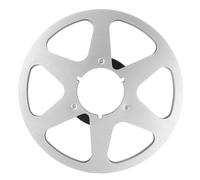 Bobine de réception universelle ouverte, bobine à bride NAB en aluminium de 10,5 pouces avec 6 trous d'enroulement et structure anti-pliure,