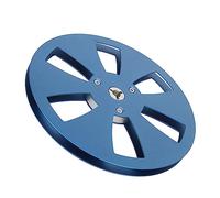 Bobine de Réception Vide de 7 Pouces, pour Bande de 1/4 Pouces 6 Trous Bande de Remplacement Bobine Vide Bobine de Bande Sonore en Aluminium Pièce de Machine D'ouverture (Bleu)