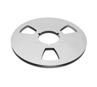 Bobine de Réception Vide en Alliage D'aluminium à 3 Trous de 10,5 Pouces, Restauration du Magnétophone avec Vis en Acier Inoxydable, Bobine Universelle à Bobine de Bandes (SILVER)