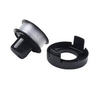 Bobine de rechange avec capuchon de protection et fil pour Black & Decker GL250 GL310 GL360 pour coupe-bordure, accessoires robustes en ABS + nylon pour un montage facile, tête durable pour