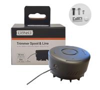 Bobine de rechange compatible avec coupe-bordures Litheli 25 cm - Tête de fil/tête de coupe avec fil nylon renforcé, système Easy Load & Go