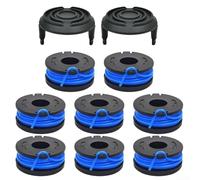 Bobine de rechange en nylon de 3 m pour débroussailleuse Harbor pour fret Bauer 19115CB 20 V, outil efficace pour désherber et tailler (8 + 2 pièces)