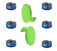 Bobine de rechange et ensemble de couvercles pour coupe-bordures Greenworks 6 spools