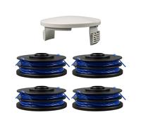 Bobine de rechange pour débroussailleuse Ryobi RAC123 5132002671, Φ 1,5 mm 8,3 m compatible avec Ryobi RLT4027, RLT4125, RLT5027, RLT6030, LT5127, RLT6130 (4 bobines + 1 couvercle)