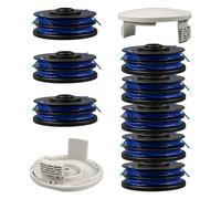 Bobine de rechange pour débroussailleuse Ryobi RAC123 5132002671, bobine et ligne compatibles avec Ryobi RLT4027, RLT4125, RLT5027, RLT6030, RLT5127, RLT6130 (8 bobines + 2 couvertures)