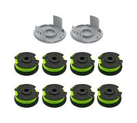Bobine de rechange pour débroussailleuse Ryobi RAC143, 6,1 m x 2 mm, Ryobi RAC143 36 V compatible avec RLT36B33 et RY36LT33A-0 (8+2)