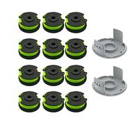 Bobine de rechange pour débroussailleuse Ryobi RAC143, 6,1 m x 2 mm, Ryobi RAC143 36 V compatible avec RLT36B33 et RY36LT33A-0 (12+2)