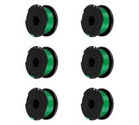 Bobine de rechange SF-080 compatible avec GH3000 LST540 Ligne de débroussailleuse double pour coupe hélicoïdale pour débroussailleuse Bobine d'alimentation automatique en plastique noir vert Lot de 1