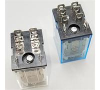 Bobine de relais DC12V DC24V AC110V AC220V HH62P JQX-13F10A 220V électromagnétique Miniature à usage général 1 pièces(DC12V)