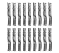 Bobine de reliure en spirale de 18 pièces, dos de reliure en spirale en plastique de 38 mm de diamètre, pas de 4:1, capacité de 310 feuilles pour du papier format lettre A4, bobine