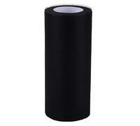 Bobine de rouleau de tulle 100 mètres de rubans de tissu en maille décoratifs colorés pour vêtements de poupée bricolage décoration de mariage matériau en polyester 15 cm de large (100 yards-noir)