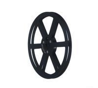 Bobine de ruban en aluminium de 17,8 cm compatible avec Pioneer PR85 avec design à 6 trous pour bande de 6,35 mm, lecture audio (noir)