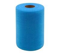 Bobine de ruban en tulle bleu pour accessoires de bricolage en tissu décoration bricolage Noël anniversaire bébé eau mariage bricolage tricot (bleu profond taille unique)