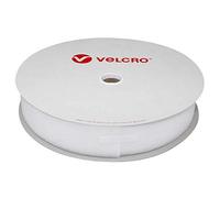 Bobine de Ruban Velcro® à Coudre - Blanc - 50mm x 25m - Boucle (Partie Femelle du Scratch)