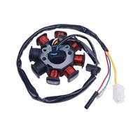 Bobine de stator de magnéto, Accessoire de Moto : stator d'alternateur à 8 bobines pour Moteur de Scooter/cyclomoteur GY6 49 cm³/50 cm³ (modèles 139QMB et 139QMA).