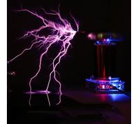 Bobine De Tesla À Arc Électrique Pour Musique, Bobine De Tesla À Arc Par Induction, Distance Décharge L'arc 20cm / Effets Musicaux / Prise Audio 3,5mm, Kit De Haut-parleur À Plasma À Monter Soi-même
