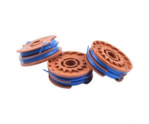 Bobine de tête de débroussailleuse Twin Line pour TTB820GGT 600 W, fil de 0,5 mm de diamètre, bobines pré-enroulées de 5 mètres, mélange de polymère breveté silencieux,