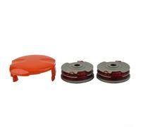 Bobine de tête de rechange à double alimentation automatique avec capuchon pour débroussailleuses Flymo 500XT Minitrim Auto Power Trim 500 Multi Trim 300DX