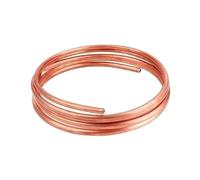 Bobine De Tube En Cuivre Souple 1/2/3 Mètres OD 2/2.5/3/4/5/6/6.35/8/9.52/10mm T2 Rond Sans Soudure for Réfrigérateurs Et Climatiseurs(6x1mm 2 Meters)