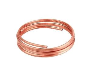 Bobine De Tube En Cuivre Souple 1/2/3 Mètres OD 2/2.5/3/4/5/6/6.35/8/9.52/10mm T2 Rond Sans Soudure for Réfrigérateurs Et Climatiseurs(4x1mm 3 Meters)