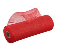 Bobine de tulle en filet Bobine, Deco Mesh Ribbon Multicolor 10 inches 26cm Wide yards Long(Red)