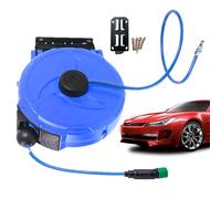 Bobine de tuyau d'arrosage rétractable, support robuste et flexible de 12 mètres pour une utilisation intensive dans l'eau, rouleau de tuyau mural | Pour jardin garage atelier buanderie