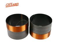 bobine de voix basse 72.5mm, 8ohm, pièces de réparation de haut-parleur de subwoofer, fil de cuivre pur en aluminium noir 2019, deux couches, 1 pièce Nipseyteko