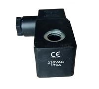 Bobine d'électrovanne à impulsion, tête pilote, ensemble de bobine, 230 V CA, 17 V CA, 24 V CC, 17 W, diamètre intérieur de l'électrovanne: 10mm, hauteur: 30mm(Valve AC220V)