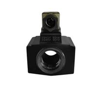 Bobine d'électrovanne avec trou intérieur hydraulique de 26 mm de long et 48 mm de long, bobine de vanne électromagnétique carrée AC220 V/DC24 V (220 V)